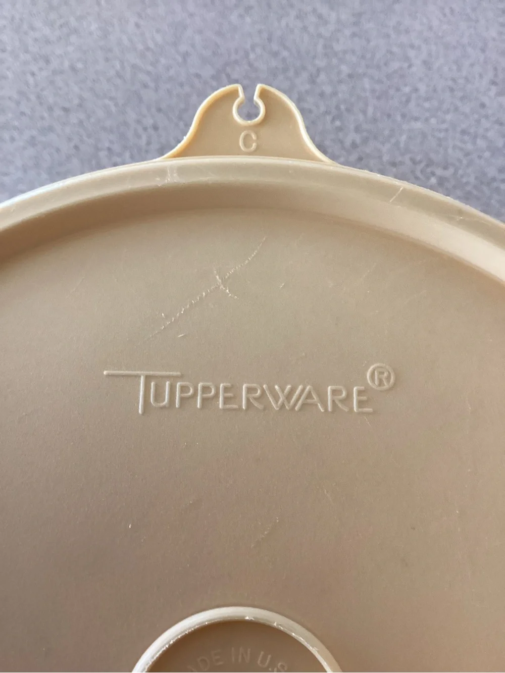 Set of 2 Vintage 1970’s Round Sheer Storage Containers